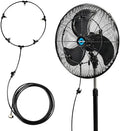 Tornado 13 Inch Misting Kit for Cooling Outdoor, Portable Misters for Outside Patio, Fan Water Mister system for Backyard/Porch/Garden,19.6FT Misting Line + 5 Brass Mist Nozzles, Fit most Outdoor Fans by Tornado