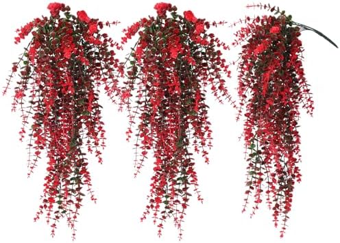 RECUTMS Hanging Artificial Plants Fake Vines Hanging Eucalyptus Leaf Plants by RECUTMS