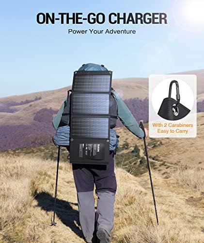 BLAVOR 30W Foldable Solar Panel Outdoor Charger, USB-A QC3.0 24W USB-C DC - Image 6