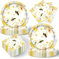 40pcs Bee Themed Birthday Party Decoration, Bumblebee and Honeycomb Plates and Napkins,Suitable for 20 Guests by Unknown