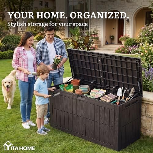 YITAHOME 110 Gallon Outdoor Deck Box - Image 4