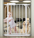 Small Narrow Baby Gate for Stairs Doorways 24 to 29 Inch Wide by HOOOEN