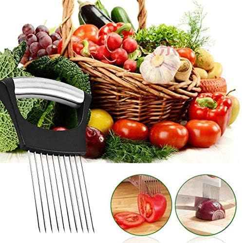 Stainless Steel Onion Holder for Slicing,Onion Slicer Holder,Kitchen Gadget - Image 5