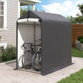 Outdoor Storage Shed 6 x 3Ft Heavy Duty Portable Storage Shelter with Roll-up Zipper Door for Bike, Mower, Garden Storage by Raysfung