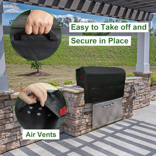 Built-in Grill 45" Fits for Weber Summit S-660,Weber Summit SB38 S,Bull 38” & 5 Burner,Blaze 40”,Hygrill 40”,Brand-Man 40”,Most 34"-42" Built in Grill, Island BBQ Top Cover - Image 3