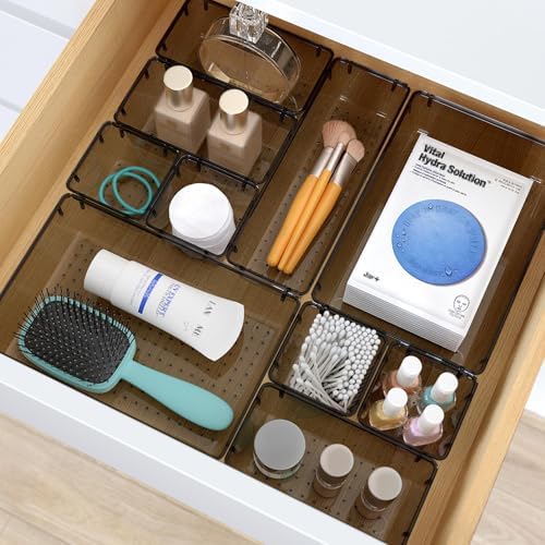 23 PCS Plastic Drawer Organizers Set, 4 Size Desk Drawer Organizer Trays - Image 5