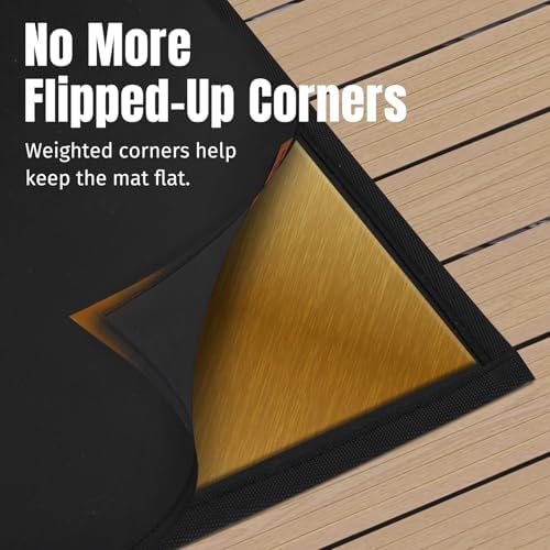 SHINESTAR 65×52 Inches Under Grill Mats for Outdoor Grill Deck Protection - Image 3