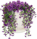 RECUTMS Artificial Hanging Flowers for Outdoors 3 Pack Eucalyptus Leaves by RECUTMS