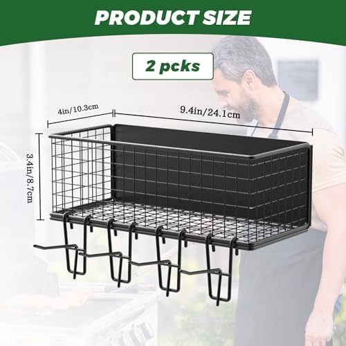 2 Set Magnetic Storage Bin for Traeger Grills - Image 2