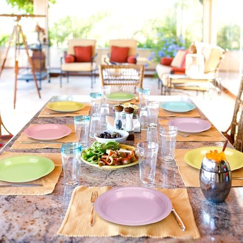 Breroa 144 Pcs Pastel Paper Plates 7 Inch Bulk Pastel Plates Disposable - Image 6