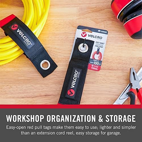 VELCRO Brand Easy Hang Extension Cord Organizer Holder, 18", Holds 100lbs - Image 5
