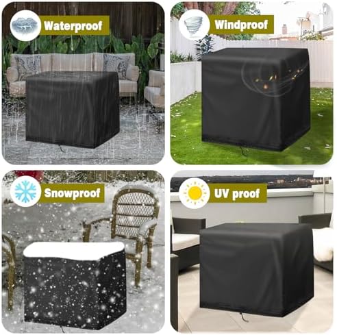 End Tables Cover, Outdoor Side Table 15.7x18.1x34.2in - Image 7