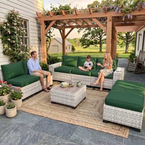 Outdoor Patio Furniture Set PE Wicker Rattan Outdoor Sectional Sofa by MuphyersPatioFurniture