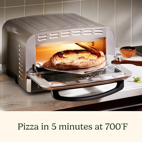 Cuisinart Indoor Pizza Oven, Bakes 12" Pizzas in Minutes, Countertop Electric Pizza Oven Heats up to 700°F, Large Viewing Window, Interior Light, Includes 12.5" Pizza Stone, CPZ-120, Stainless Steel - Image 4