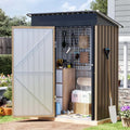 3 x 5 FT Metal Storage Shed for Backyard, Brown by Unknown