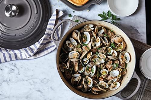 Le Creuset Enameled Cast Iron Round Dutch Oven, 9 qt., Oyster - Image 5