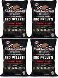 Bear Mountain FB99 All Natural Low Moisture Hardwood Smoky Gourmet Blend BBQ Smoker Pellets for Outdoor Grilling, 40 Pound Bag (4 Pack) by BearMountainBBQ