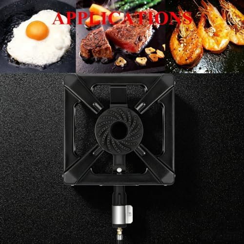 COOKAMP Portable Camp Stove Propane, Outdoor Gas Burner with Cast Iron Burner & Steel Construction, Ideal for Wok, Gas Grill & Outdoor Cooking.SA1220 - Image 3