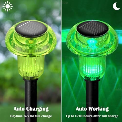 Priddop Solar Halloween Lights Outdoor Waterproof 8 Pack Halloween Decor - Image 4
