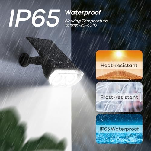 Linkind Solar Lights Outdoor Waterproof Landscape Spotlight Daylight 4 Pack - Image 6