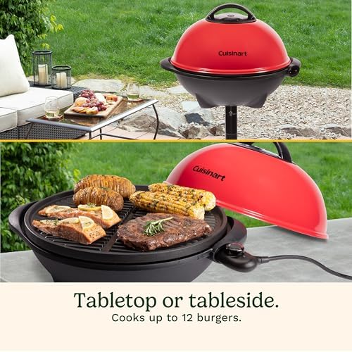 Cuisinart Electric Grill, Indoor/Outdoor, Compact, Portable, Nonstick - Image 4