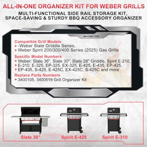 Grill Storage Organizer Kit for Weber 2025 Spirit Series & Slate Griddles - Image 2