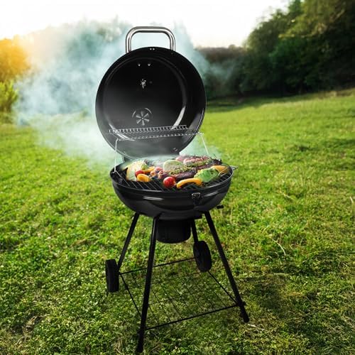 Grill Boss Charcoal Kettle Grill with Large 22-Inch Cooking Area - Image 4