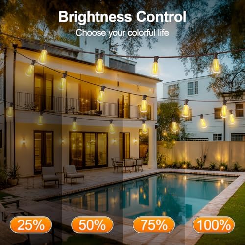 Outdoor Lights String Patio Outside - 100ft 30M LED Waterproof Light ST38 - Image 4