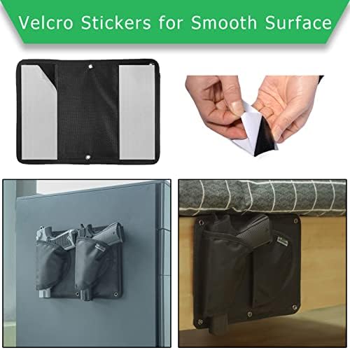 Pistol Holder Magazine Pouch for Gun Safe Organizer,Reinforced Pistol Holster Magazine Holders Combination for Gun Cabinet Gun Safe Accessories Storage - Image 4
