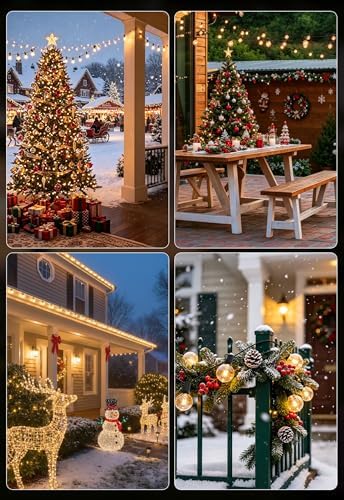 Outdoor String Lights 200FT Wateproof Outside Lighting for Patio Backyard - Image 6