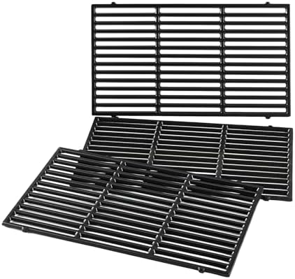 66097 Genesis ii E-410 Grill Grates Replacement Parts for Weber Genesis ii 400 Series II E-410 II SE-410 E-435 S-435 66089 GS4 Cooking Grates Accessories Kitchenaid 740-0781 720-0856V Cast Iron Grids by Charbrofire