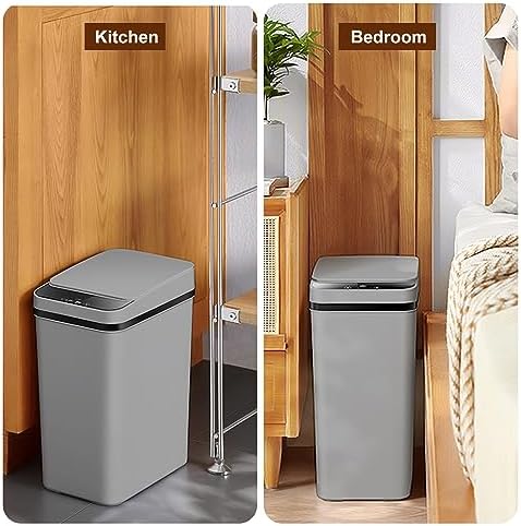 2 Pack - 2.5 Gallon Motion Sensor Bathroom Trash Can - Slim Smart Trash Can - Image 6