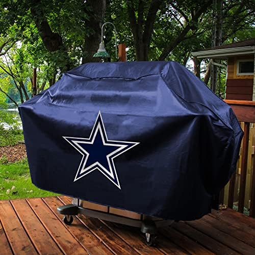 NCAA Rico Industries Oklahoma Sooners Black Deluxe Grill Cover Deluxe Vinyl Grill Cover - 68" Wide/Heavy Duty/Velcro Staps - Image 5