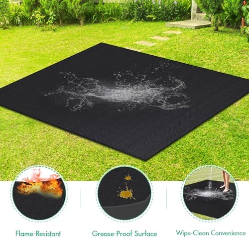 Under Grill Mat 30 x 48 Inch, Fireproof Grill Pad, Heat Resistant Waterproof Deck Protector for Patio, Fire Pit & Outdoor Cooking, BBQ Floor Mat - Image 4