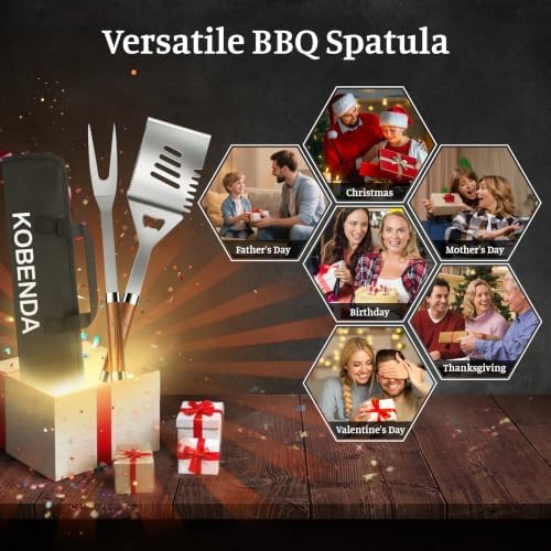 7PCS Grill Set, Grill Tools for Outdoor Grill Utensils Set BBQ Accessories - Image 2