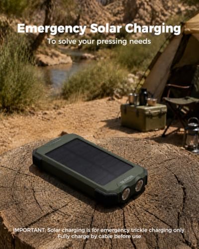 BLAVOR Solar Power Bank 10,000mAh Portable Wireless Charger for Cell Phones - Image 6