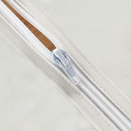 LUSHVIDA Rectangle Outdoor Tablecloth with Umbrella Hole 60x102 Inch Beige - Image 4