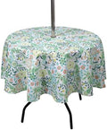 SUQ I OME Outdoor Tablecloth, Yellow Flora, 60'' Round with Zipper by SUQIOME