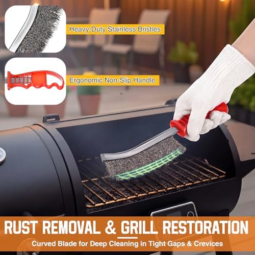 4 Piece Pellet Grill Ash Cleaning Kit, Easy to Remove Ash & Grime - Image 5