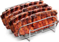 Sorbus Rib Rack for Smoking, Grill Roasting Stand (11", Stainless Steel) by Sorbus