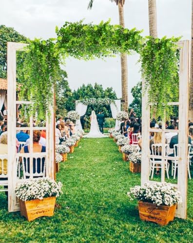 RECUTMS Hanging Money Plants Fake Outdoor Hanging Artificial Flowers Vines - Image 3