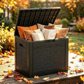 KAMABOKO Outdoor Storage Box, 31 Gallon Deck Box Outdoor Waterproof Small by KAMABOKO