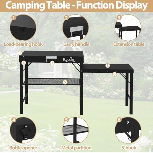 Grill Table - 61" L×31" H×20" W Heavy Duty Pizza Oven Stand - Image 3