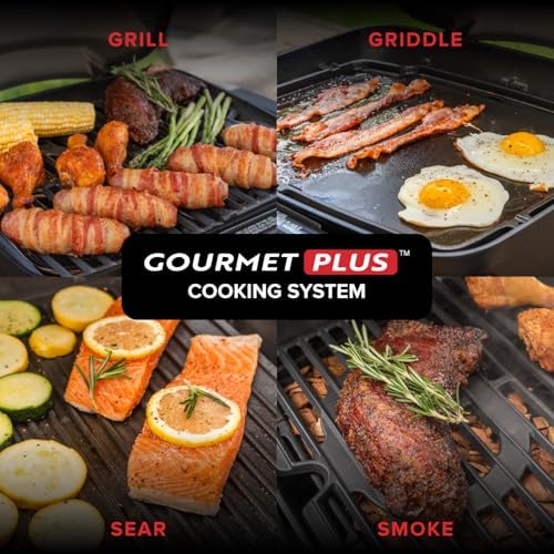 Nexgrill Tabletop 2 Burner Gas Grill & Griddle Combo, 2-in-1 with Handles - Image 6