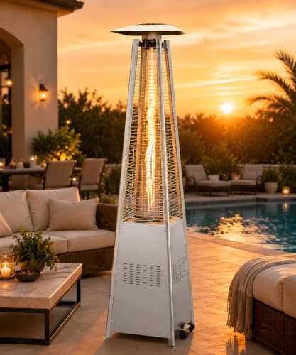 FOOWIN Patio Heater 48,000 BTU Outdoor Propane Heater with Wheels by FOOWINOUTDOORSHOW