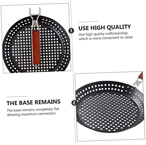 SHOWERORO Camping Pans Grilling Skillets Non-stick Bbq Plate Outdoor Bbq Tool Even Heat Distribution - Image 2