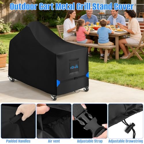 66 Inch Grill Cover for Kamado Ceramic Grills Heavy-Duty 600D - Image 3