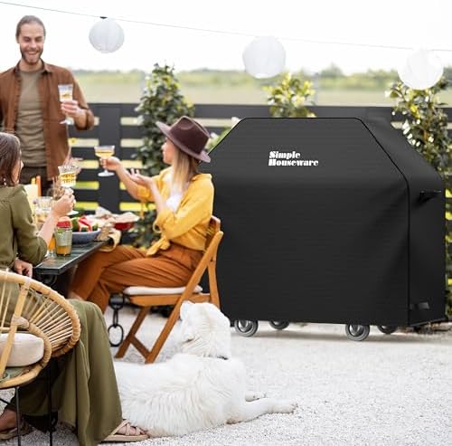 Simple Houseware 58 in. Heavy-Duty BBQ Gas Grill Cover, Waterproof - Image 7