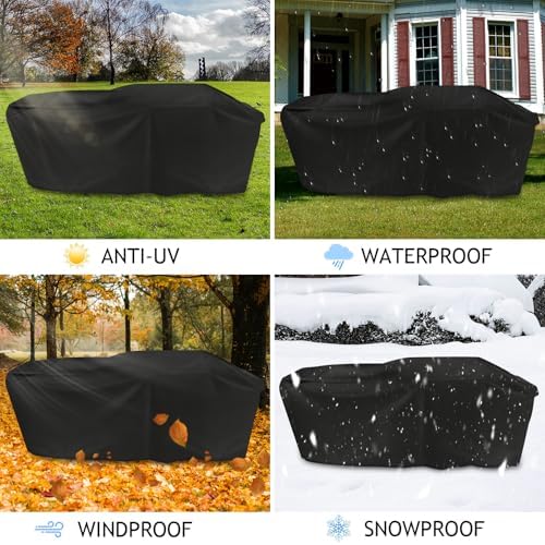 Outdoor Heavy Duty Waterproof Grill Cover for Blackstone Bronco 28" XL 3 Burner Griddle Vertical Pellet Smoker Combo,for Blackstone Griddle Cover Bronco Combo Griddle 2415 Grill Cover Accessories - Image 7