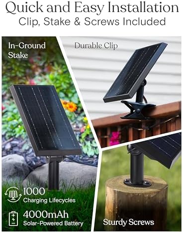 Brightech 48 (42+6) FT Ambience Pro Outdoor Solar String Lights - Bright Remote Control Color Adjustable Solar Light - Commercial Grade, 15 Waterproof LED Bulbs for Patios, Camping, Yard, Outside - Image 3